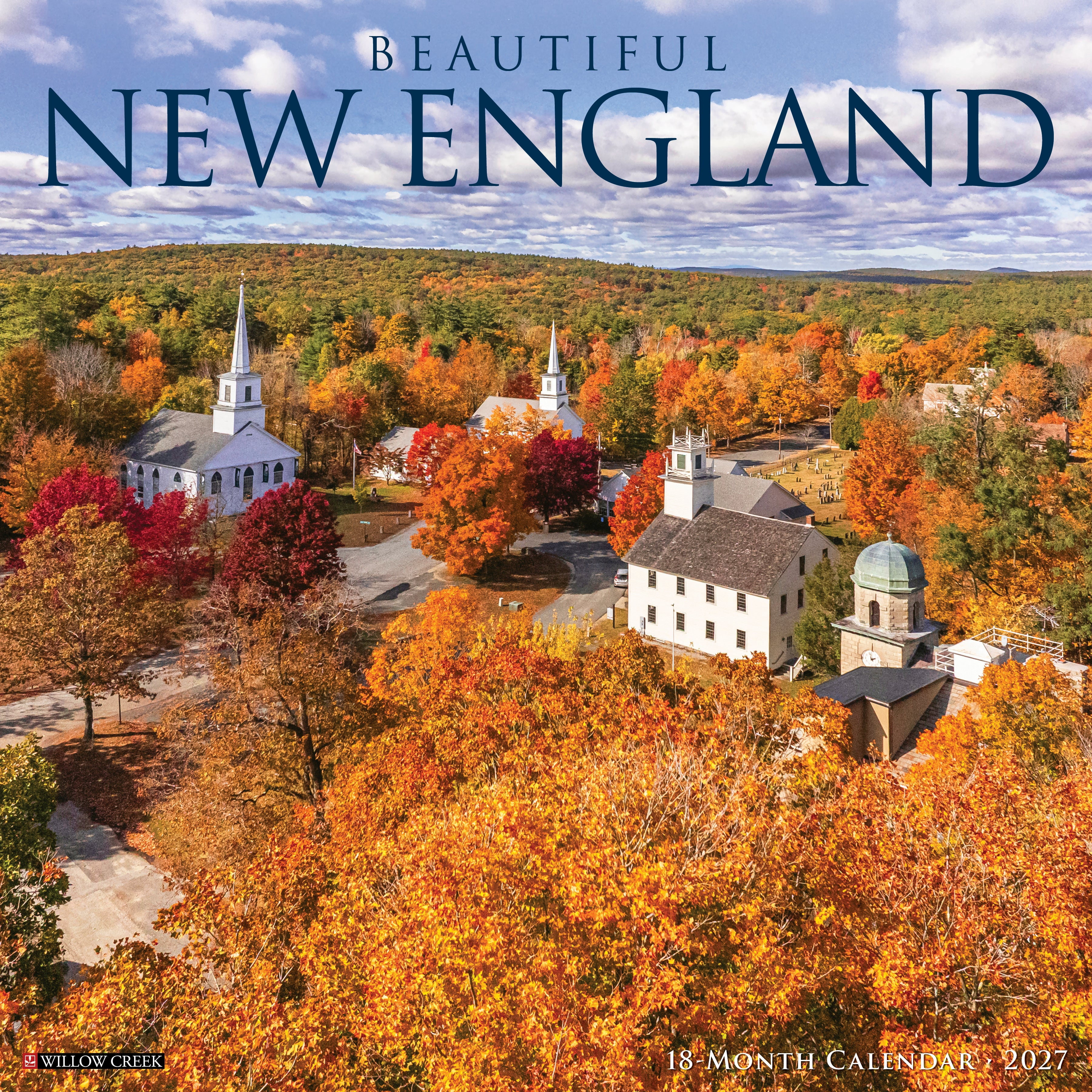 Willow Creek Press, Beautiful New England 2027 Wall Calendar