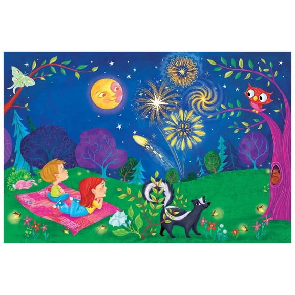 "Beautiful Night" by Curtis Painting Print on Canvas