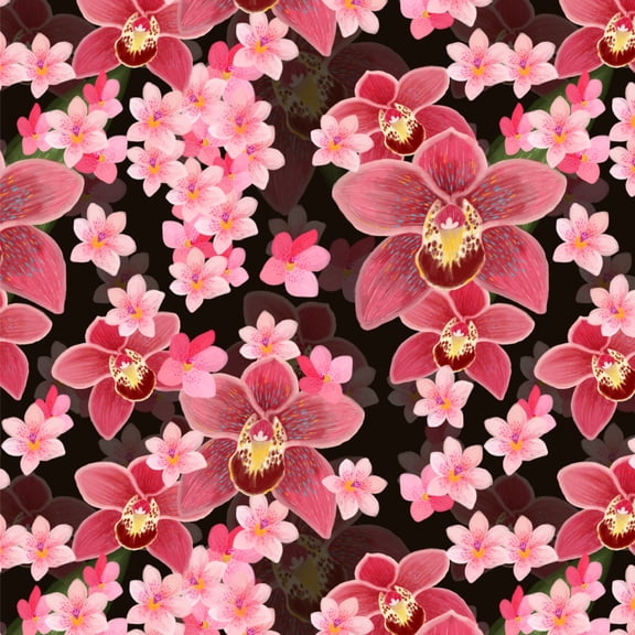 Beautiful Orchids Premium Roll Gift Wrap Wrapping Paper