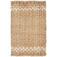 thumbnail image 1 of Beautiful Outdoor Handwoven Jute Doormat by Drew Barrymore, 18" x 30", White/Natural, 1 of 7