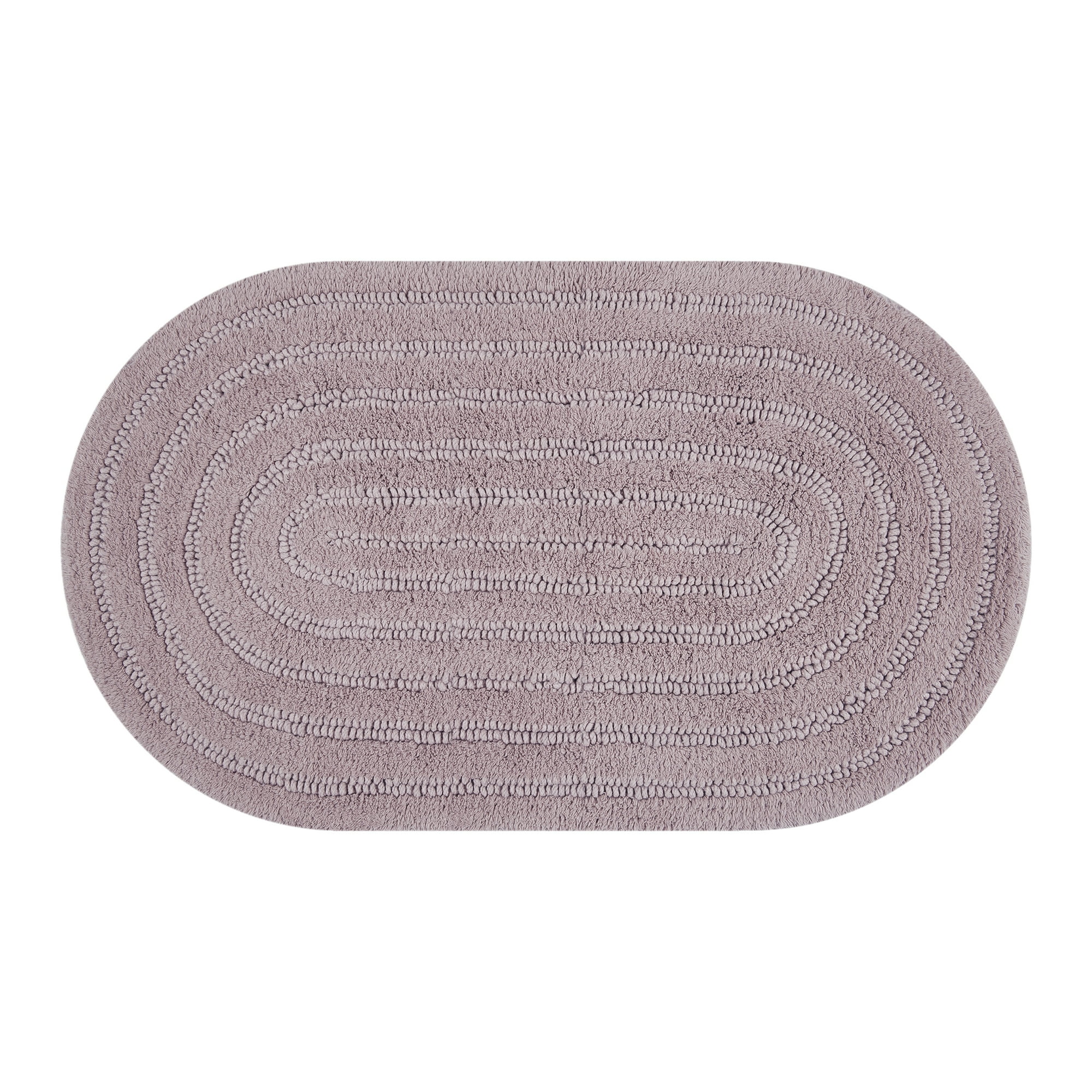 Beautiful Oval Cotton Bath Rug by Drew Barrymore, Rose Pink, 20" x 34"