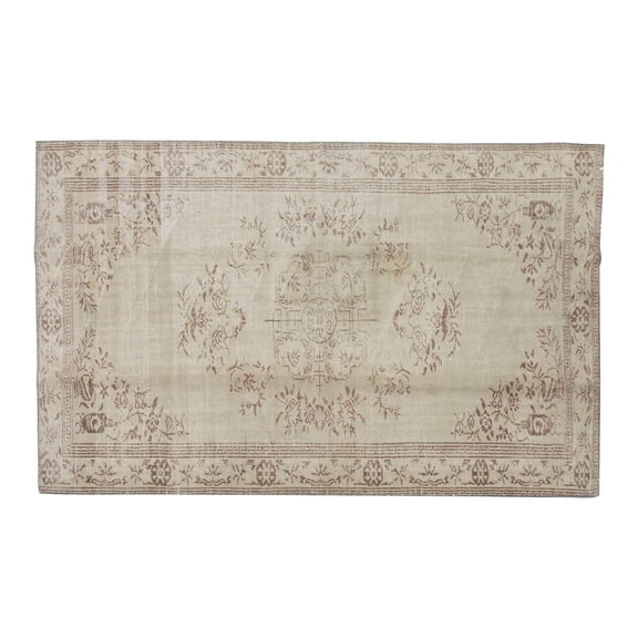 Beautiful Overyde Rug - Unique design- Vintage Turkish Rug - Hand-Knotted/handmade rug - Living Room Rug - 177x292 cm/ 5.8x9.5 feet