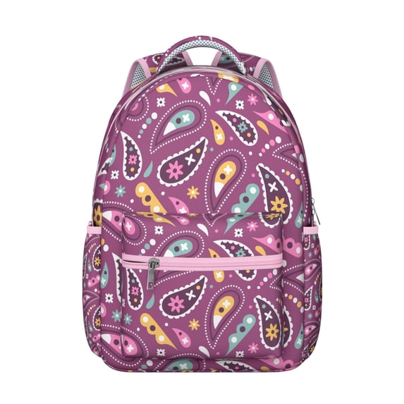 Beautiful Paisley Pattern Backpack – Perfect Paisley Gift for College, Spacious School Bag with Hidden Pocket, Lightweight Laptop Backpack for Commuting