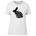 thumbnail image 1 of Beautiful Paisley Rabbit Doodle T-Shirt Women -Image by Shutterstock, Female XX-Large, 1 of 4
