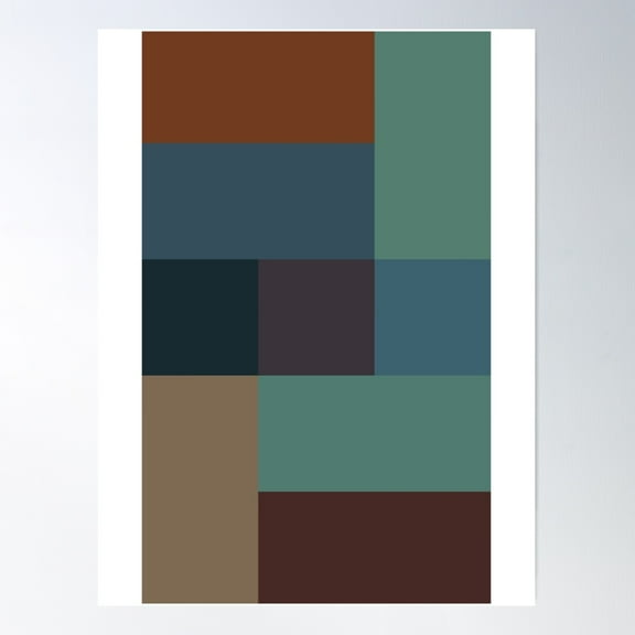 Beautiful Patterns - Unusual Patterns - Pattern Kubiko Poster Wall Art, Modern Wall Decor For Living Room Bedroom, 8x12 UNFRAMED