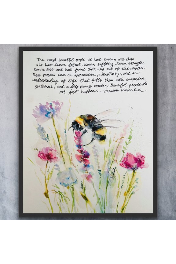 Beautiful People Struggle Quote Wall Art Print
