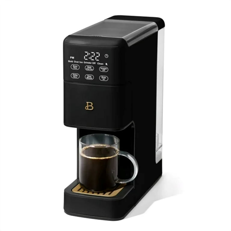 Free Shipping Beautiful Perfect Grind N Programmable Single Serve Coffee Maker Black Sesame by Drew Barrymore Walmart