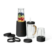 Beautiful Personal Blender Set with 12 Pieces, 240 W, Black Sesame by Drew Barrymore
