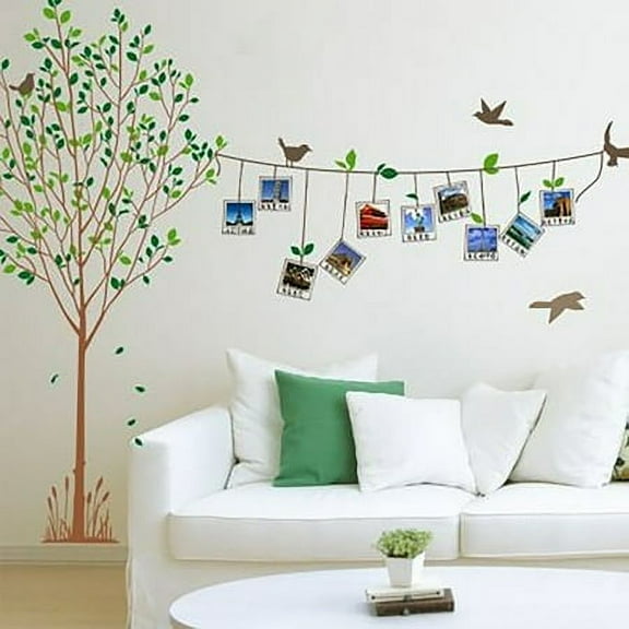 Beautiful Photo Tree Tree of Life Wall Decal Wall Sticker for Kindergarten Living Room Children's Room TV Sofa Background Wall Art Decors Window Dressing Living Room