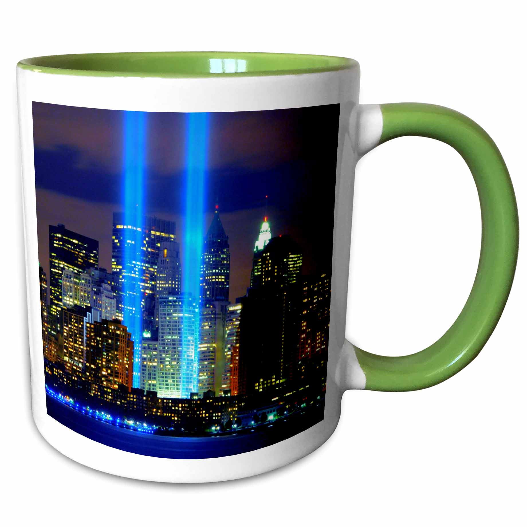 3drose, Beautiful Photograph of the Twin Towers 911 Memorial Lights Never  Forget, 11oz Mug - Walmart.com