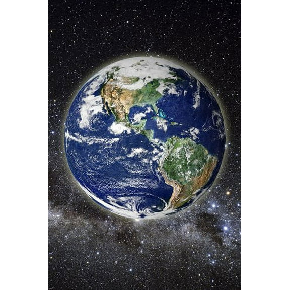 Beautiful Pic Of Earth From Space Clear Scientific Educational 24" x 0.05" Poster, by HSE USA