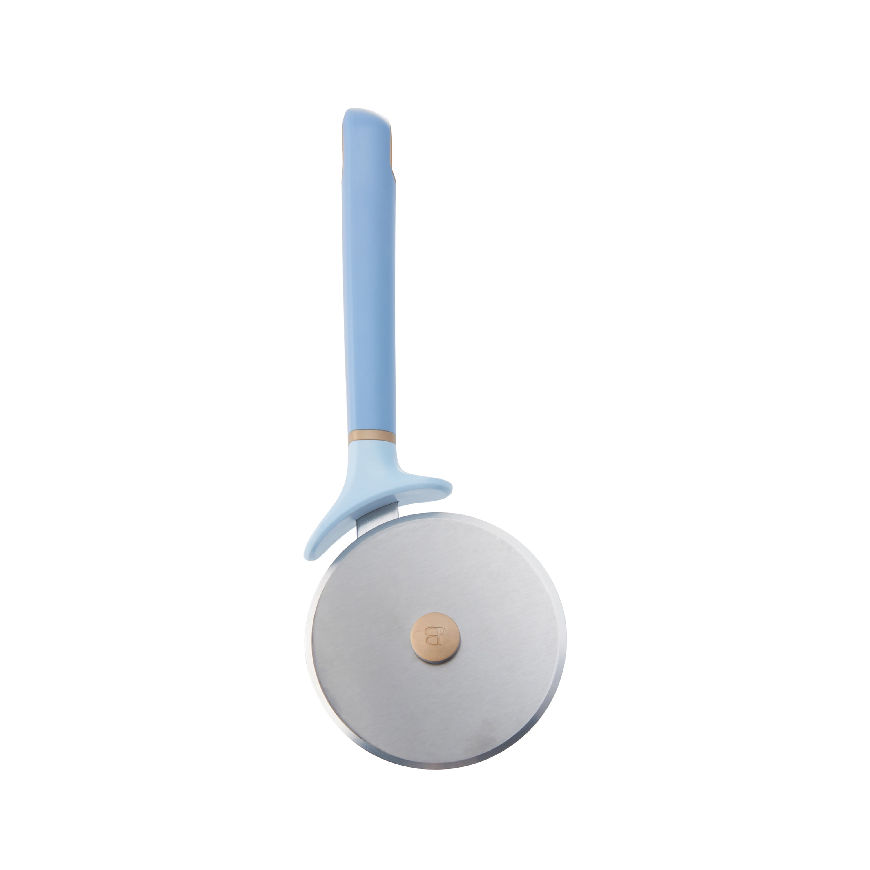 Beautiful Pizza Cutter with Stainless Steel Wheel in Blue Icing by Drew Barrymore
