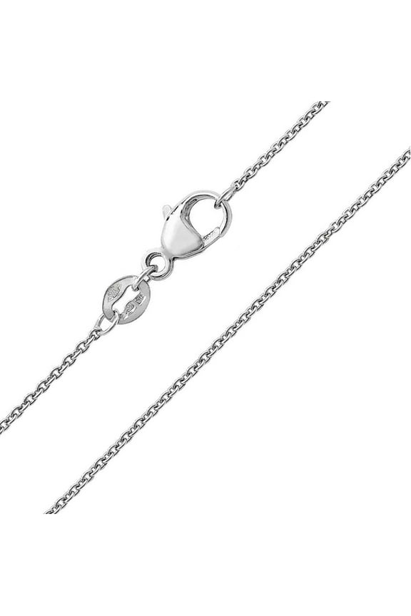 Beautiful Platinum 950 Women Rolo Chain - 17 inch*1.2mm
