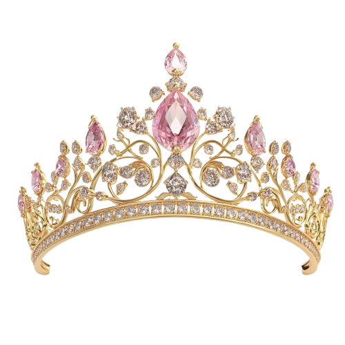 Beautiful Princess Tiara Theme Edible Image Cake Topper for Quarter Sheet Cake, by Tnct. (1 Count)