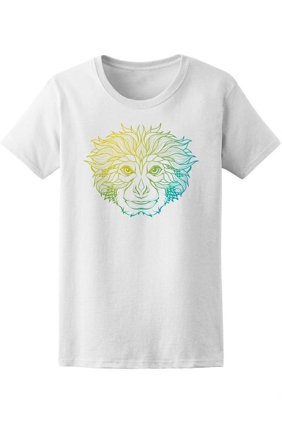 Beautiful Psychedelic Monkey Tee Women's -Image by Shutterstock