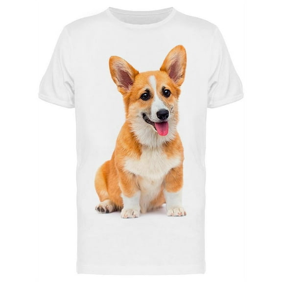 Beautiful Puppy W/Lifting Ears T-Shirt Men -Image by Shutterstock Men T-Shirt, Male Large