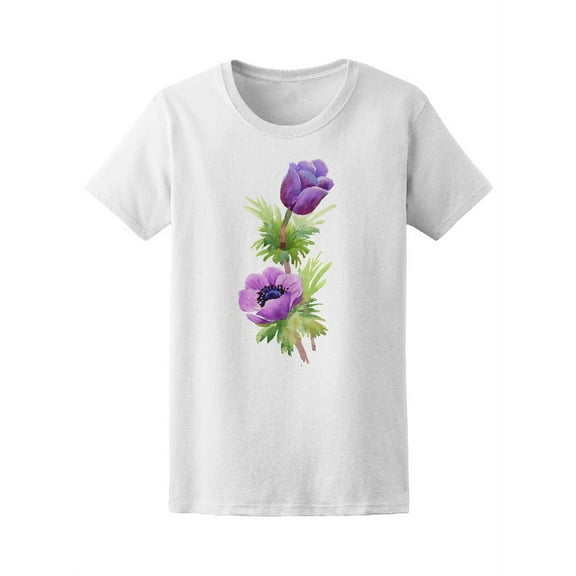 Beautiful Purple Tulips T-Shirt Women -Image by Shutterstock, Female Medium