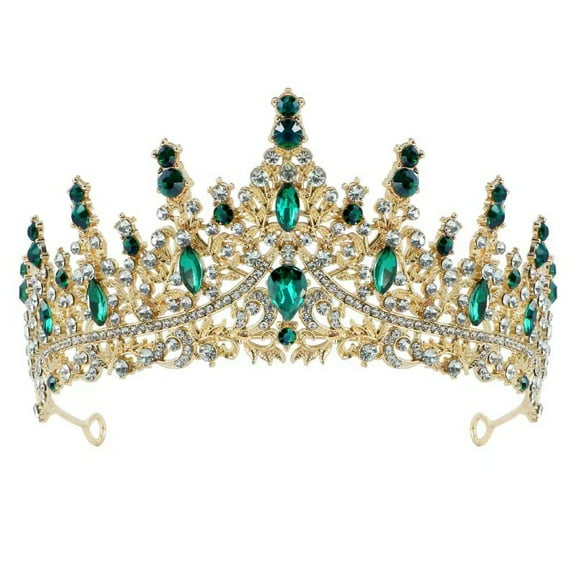 Beautiful Queen Crown Baroque Crystal Headbands Bridal Crown Tiaras Party