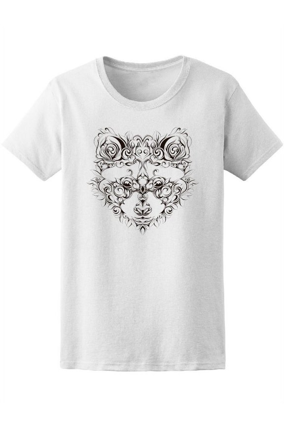 Beautiful Raccoon Ornament Tee Women's -Image by Shutterstock