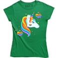 thumbnail image 1 of Beautiful Rainbow Unicorn-Gay Pride LGBT London Women's T-Shirt, 1 of 4