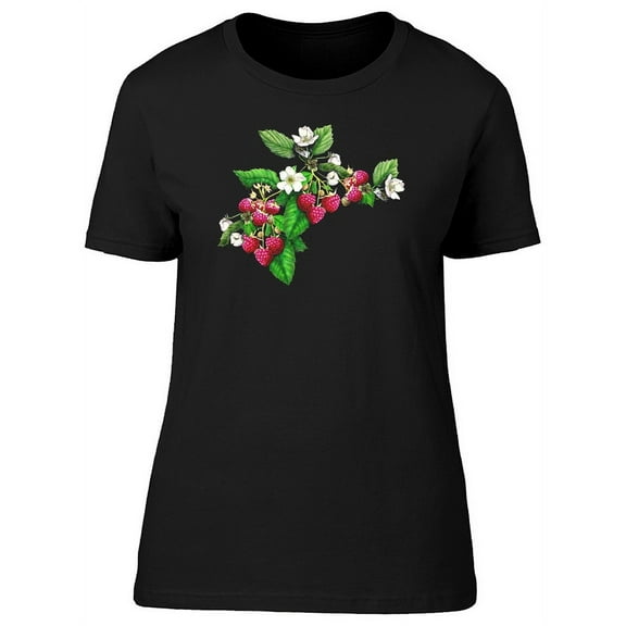 Beautiful Raspberry Fruit Flower Tee Women's -Image by Shutterstock