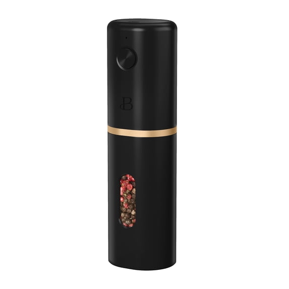 Beautiful Rechargeable Electric Salt or Pepper Grinder, Black Sesame by Drew Barrymore