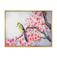 thumbnail image 1 of Beautiful Red Bird Sitting On Flowering Branch II 20 in x 12 in Framed Painting Canvas Art Print, by Designart, 1 of 5