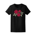 thumbnail image 1 of Beautiful Red Roses Graphic Tee Women's -Image by Shutterstock, 1 of 2