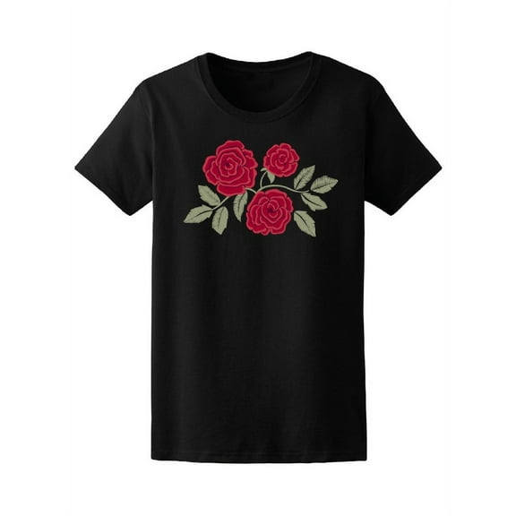 Beautiful Red Roses Graphic T-Shirt Women -Image by Shutterstock, Female XX-Large