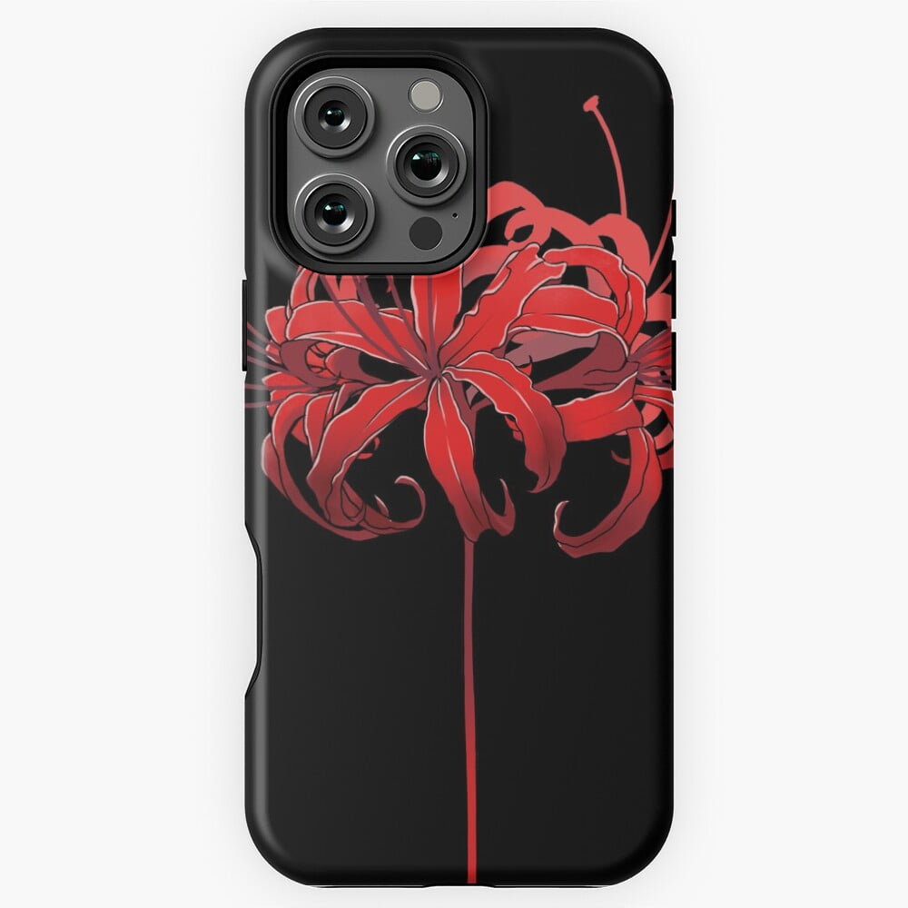 Beautiful Red Spider Lily Phone Case for iPhone 16 15 14 13 12 11 Pro