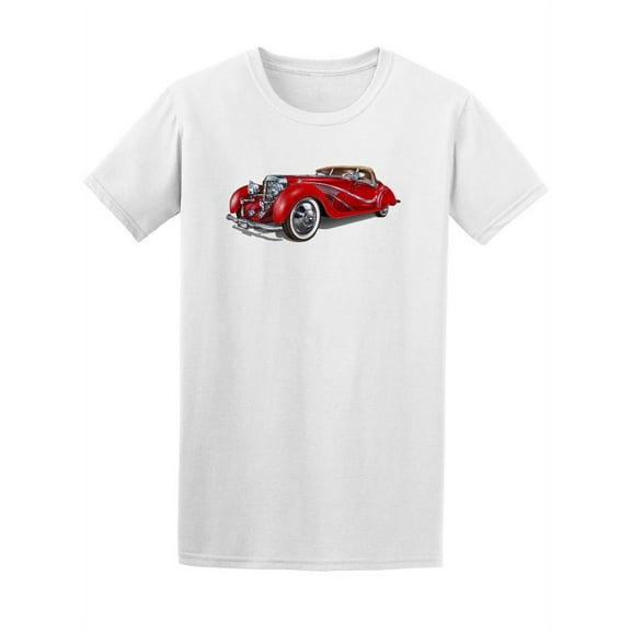 Beautiful Red Vintage Car Tee Men's -Image by Shutterstock