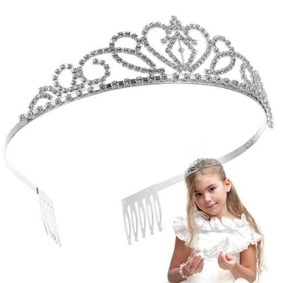 UPKOCH Rhinestone Wedding Crown 1Set Decorative Headpiece For Women