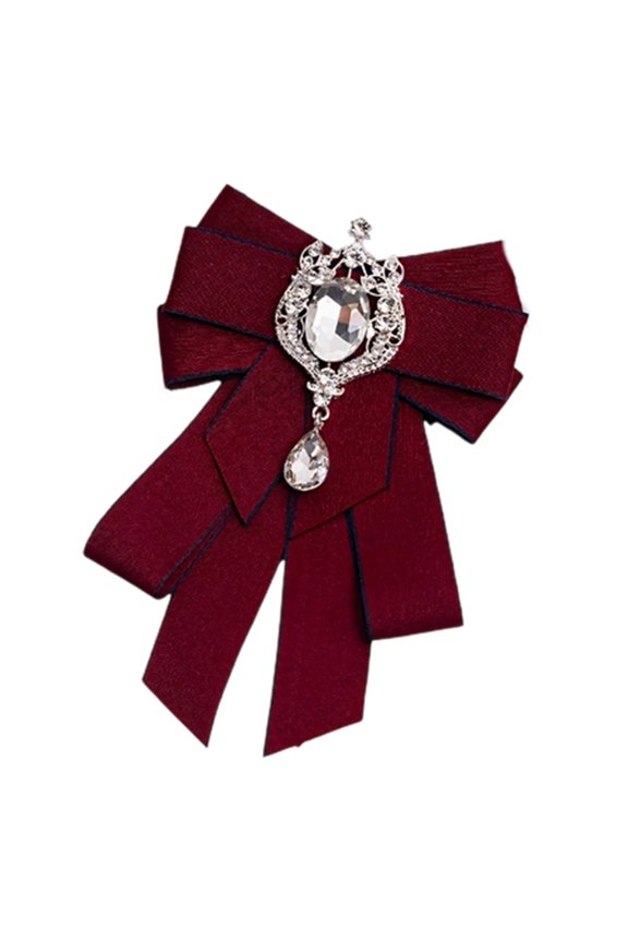 Beautiful Rhinestones Butterfly Bows Pin With Crystal For Ladies Stylish Jewelry For Weddings And Special Event