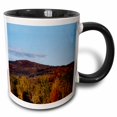 thumbnail image 1 of 3drose, Beautiful Rolling Hills of Red and Gold Foliage in New England, 15oz Two-tone Black Mug, 1 of 6