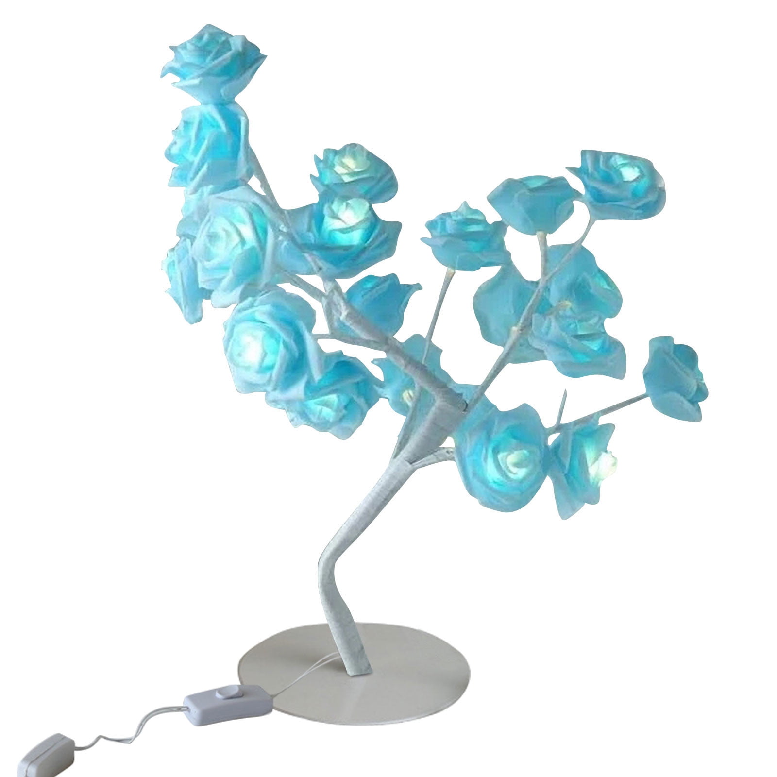 Beautiful Rose Bouquet LED Tree Table Lamp Lights Party Wedding Home