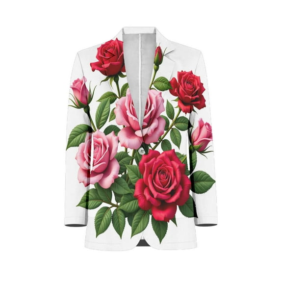 Beautiful Roses In Bloom Men Blazers Slim Clothing Summer Jacket Man ...