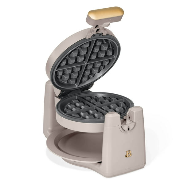 Beautiful Rotating Belgian Waffle Maker, Porcini Taupe by Drew