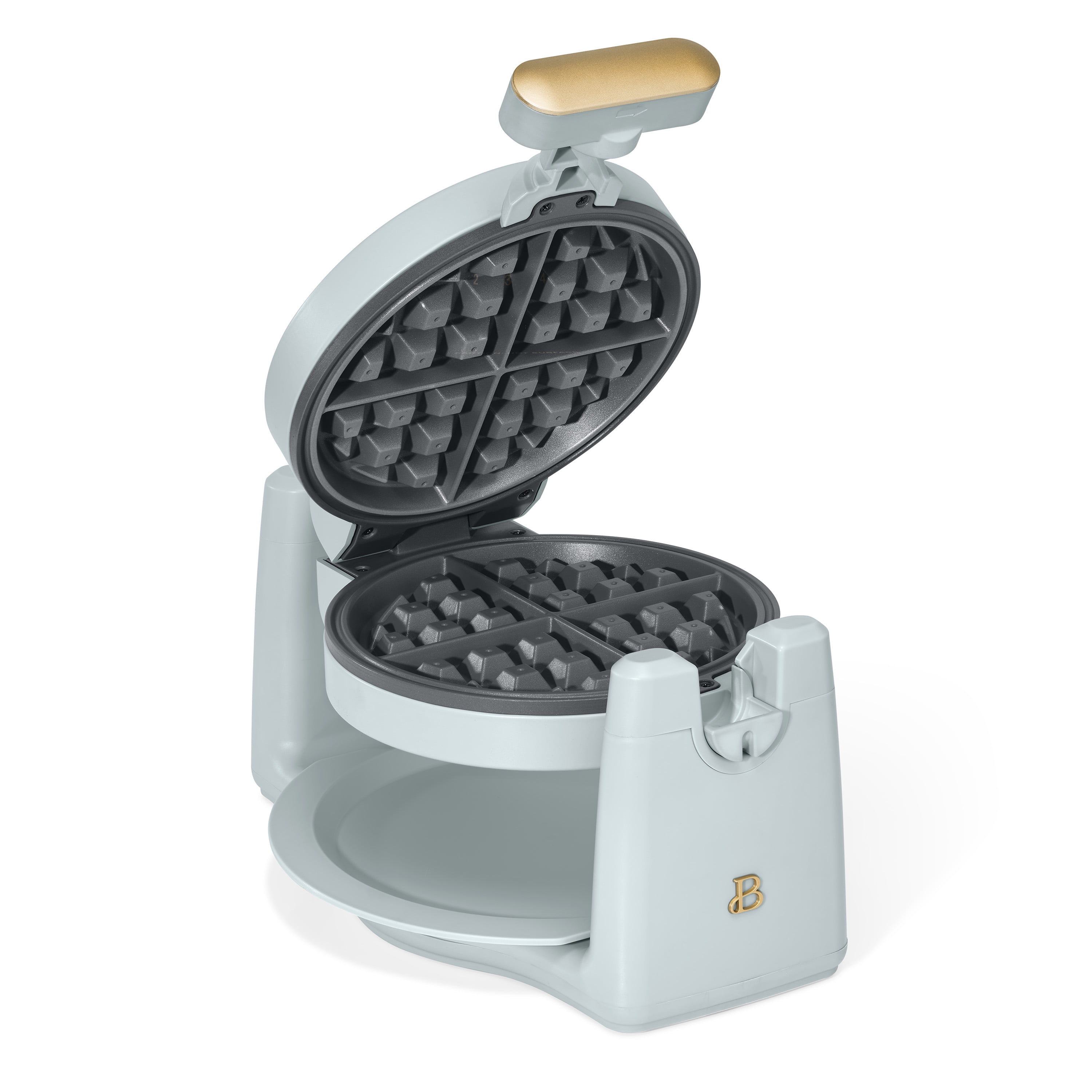 Beautiful Rotating Belgian Waffle Maker, Hydrangea by Drew Barrymore