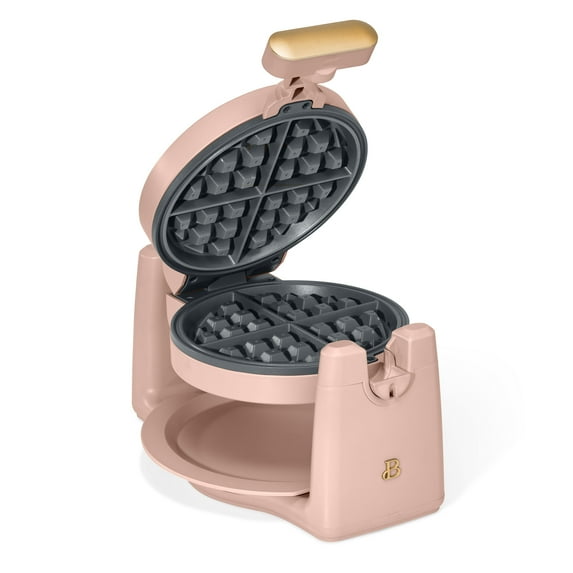 Beautiful Rotating Belgian Waffle Maker, Rose by Drew Barrymore