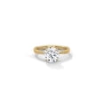thumbnail image 1 of Beautiful Round Cut Moissanite Wedding Ring 10k Yellow Gold Plated Ring silver ring for him, 1 of 5