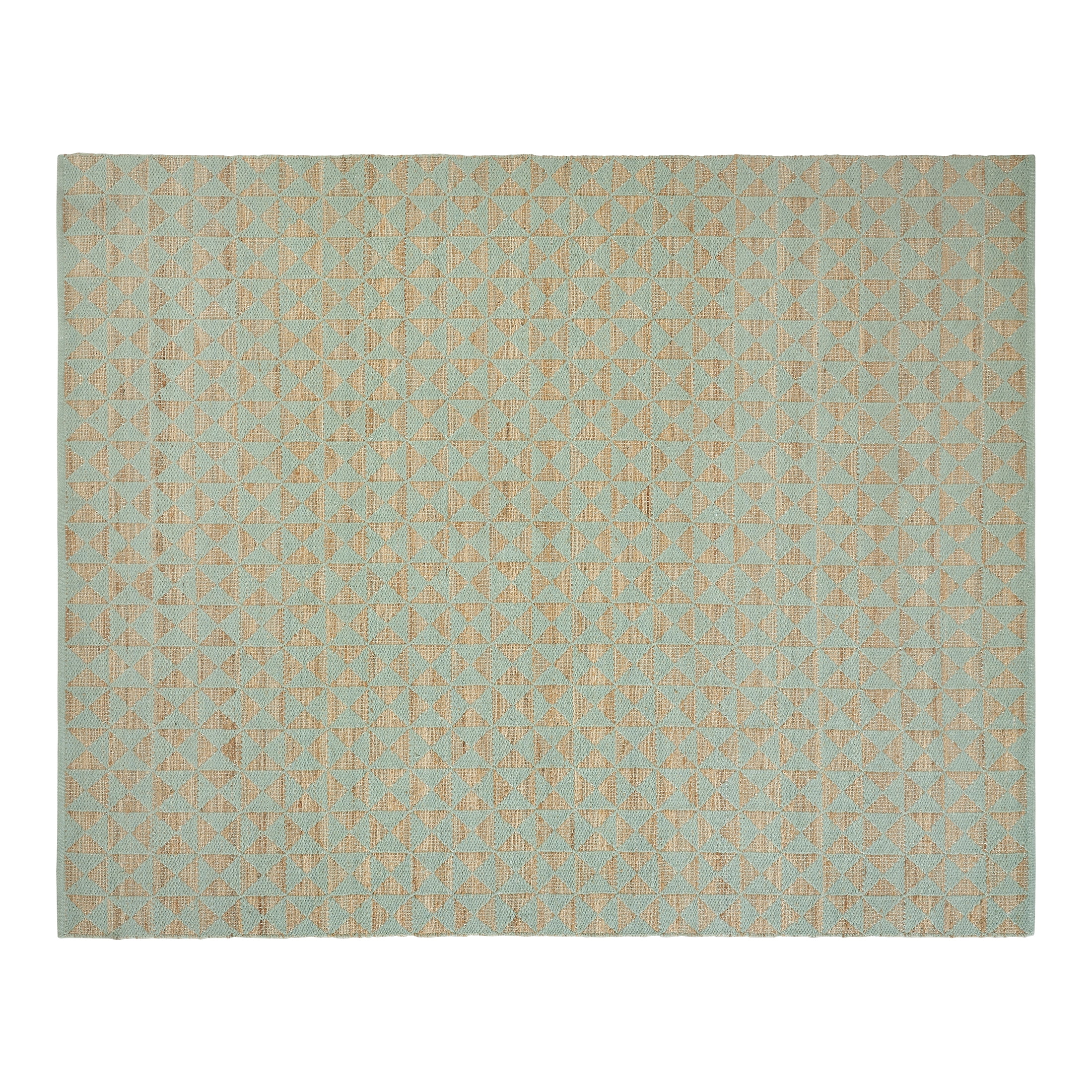 Beautiful Sage Green Jute Geometric Indoor Area Rug by Drew Barrymore, 8' x 10'