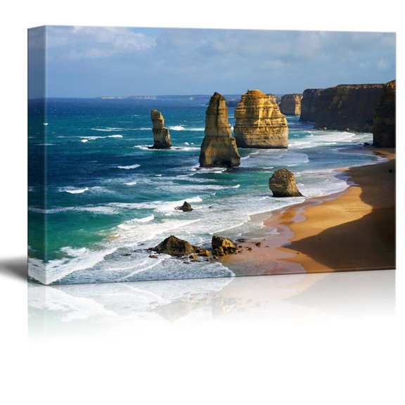 Beautiful Scenery Landscape Dramatic Beautiful 12 Apostles in Australia - Canvas Art Wall Art - 24" x 36"