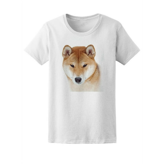 Beautiful Shiba Inu Dug T-Shirt Women -Image by Shutterstock, Female Medium