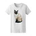 thumbnail image 1 of Beautiful Siamese Cat T-Shirt Women -Image by Shutterstock, Female Medium, 1 of 2
