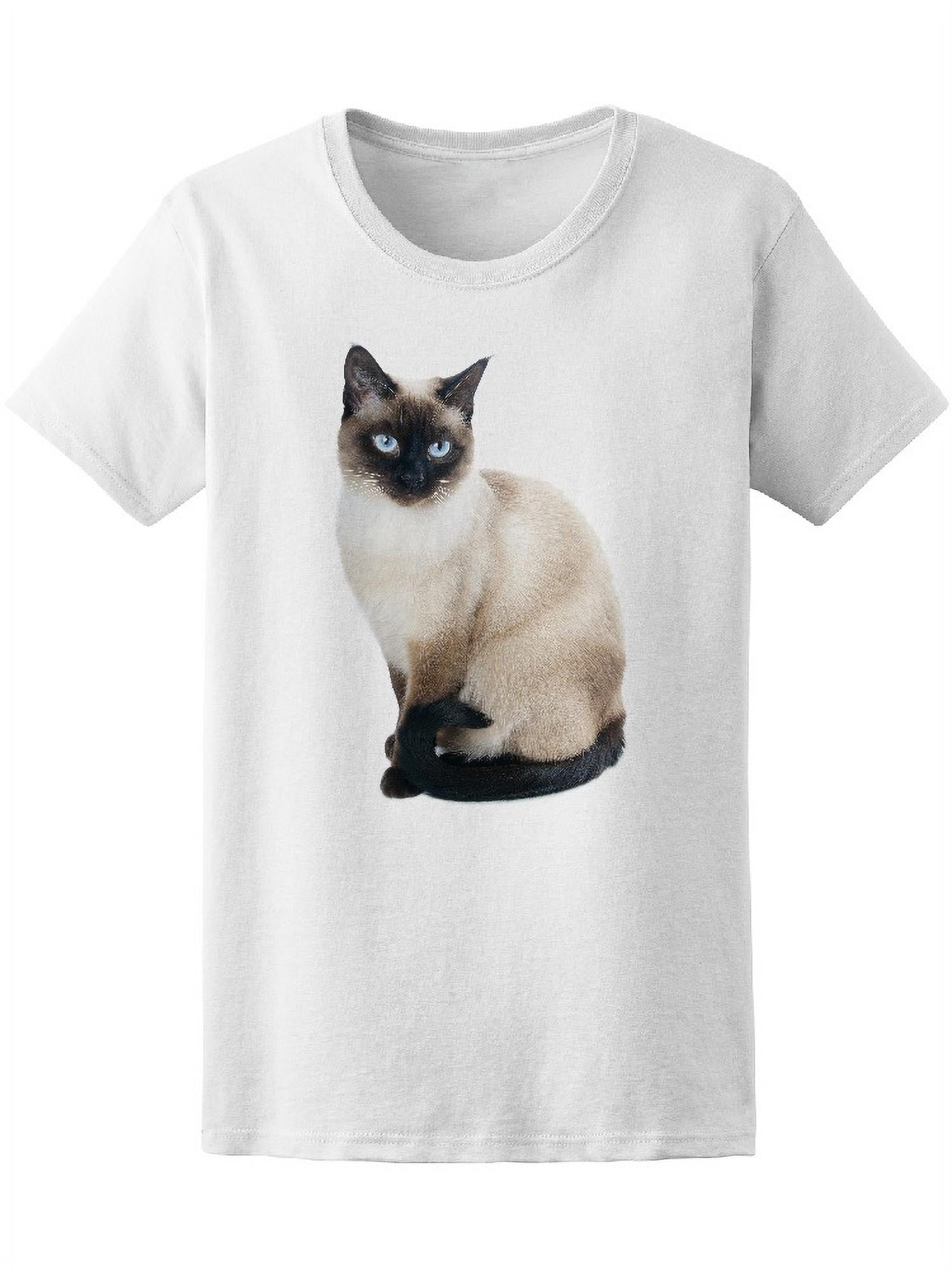 Beautiful Siamese Cat TShirt Women Image by Shutterstock, Female x