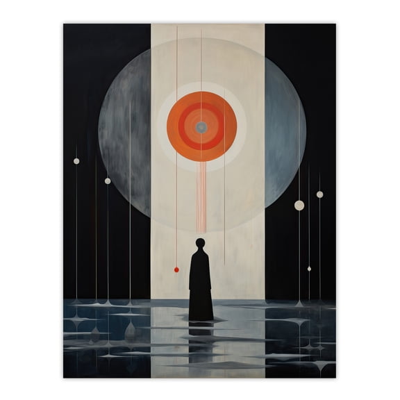 Beautiful Silence Abstract Futuristic Extra Large XL Wall Art Poster Print