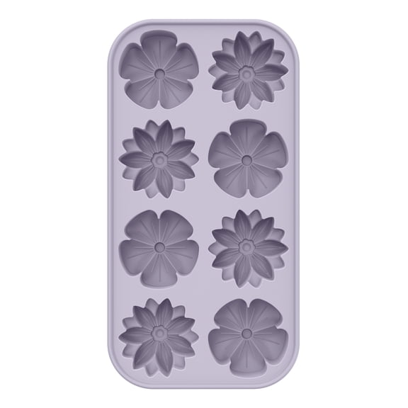 Beautiful Silicone Flower Mold with Lid, Lavender by Drew Barrymore