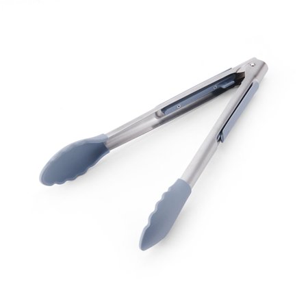 Beautiful Silicone Tip Tongs with Slide Lock in Cornflower Blue, 1 Tong by Drew Barrymore