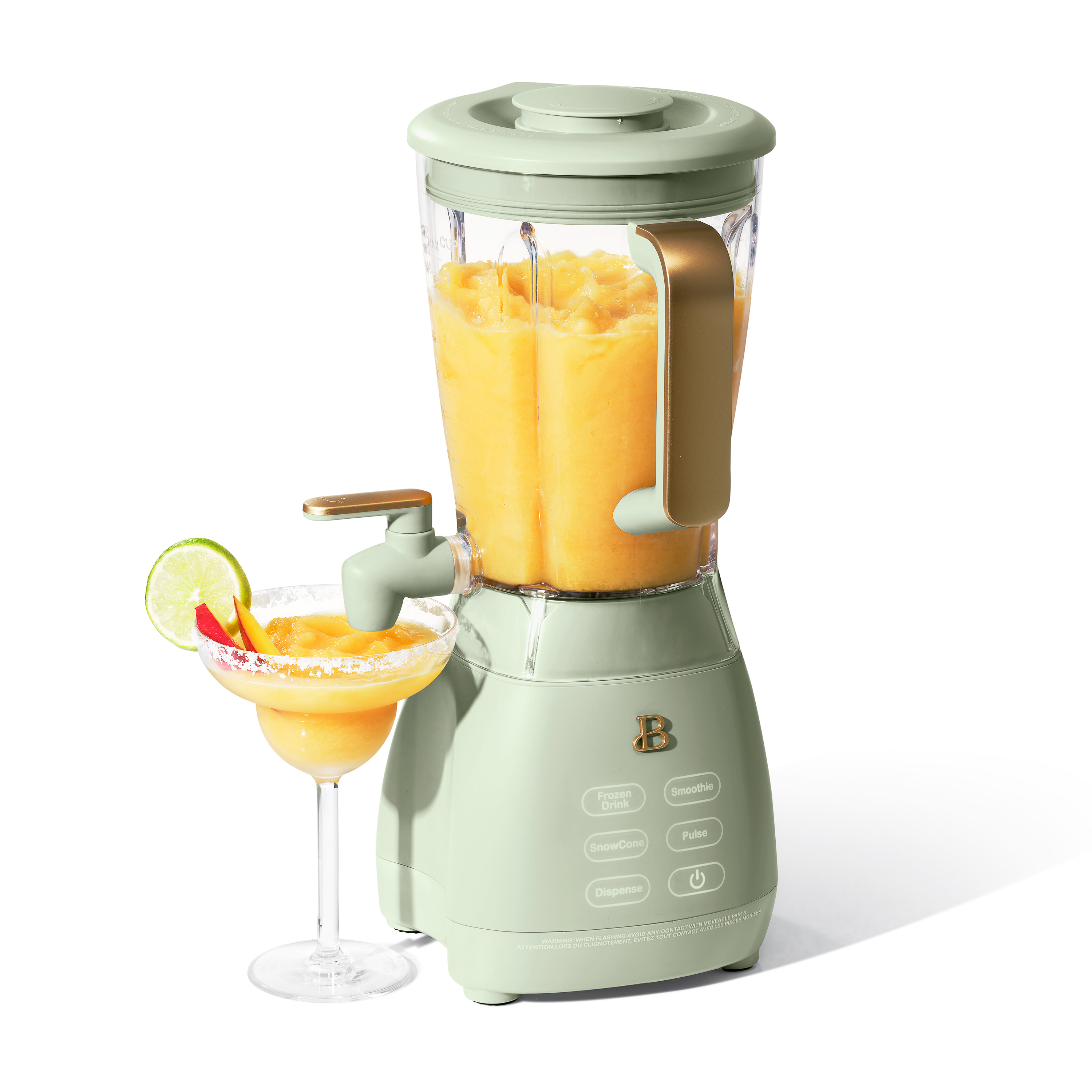 Beautiful Slush Crush 60 oz 4-Speed Frozen Drink Maker, Sage Green by Drew Barrymore - image 1 of 12