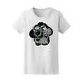 thumbnail image 1 of Beautiful Snake Sketch T-Shirt Women -Image by Shutterstock, Female XX-Large, 1 of 2